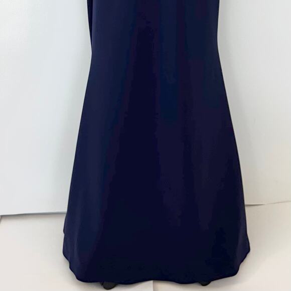 Chiara Boni La Petite Robe Trumpet Long Gown Dress Navy Size IT 52 (US XL) - Picture 5 of 12